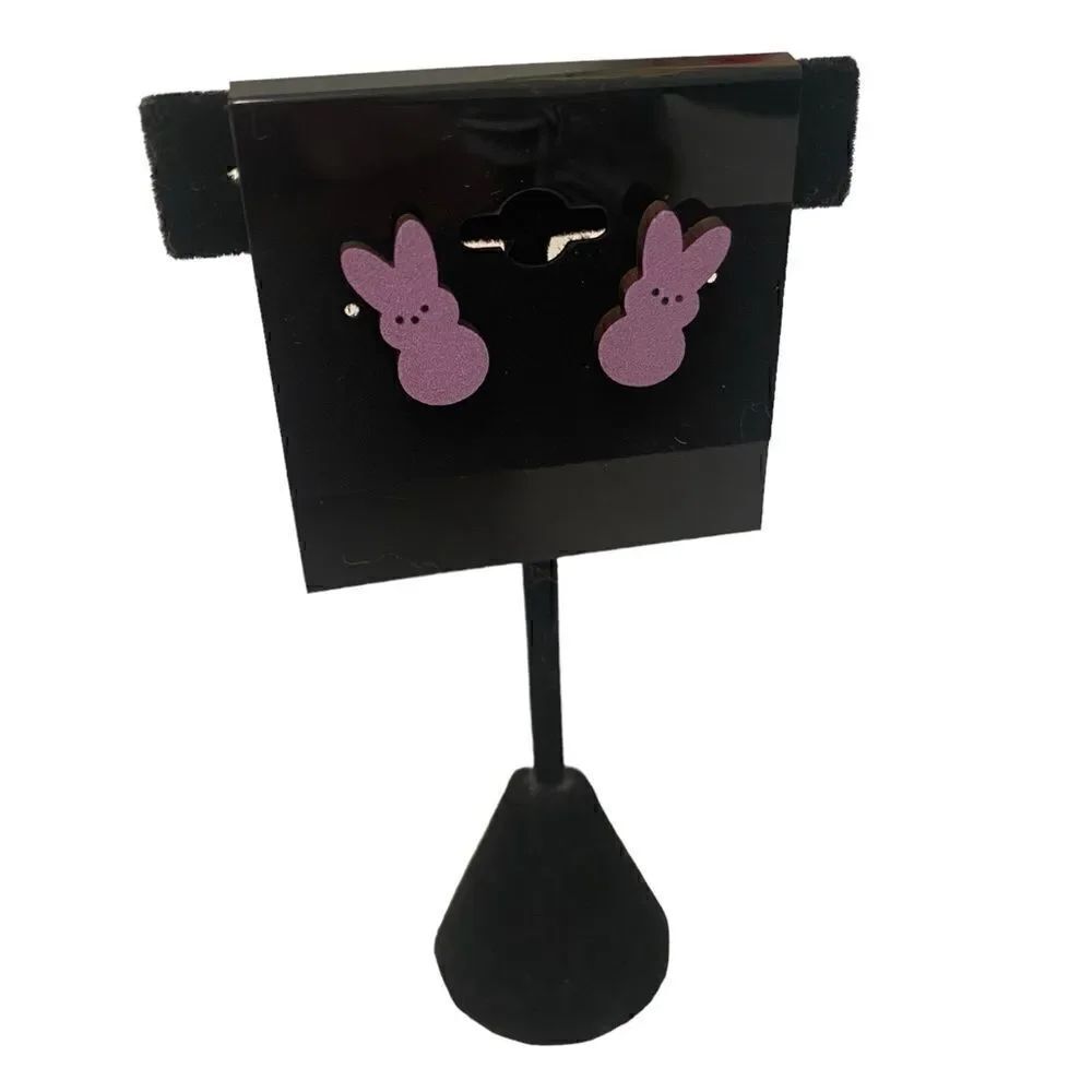 Adorable Handmade Small Pink Peeps Bunny Posts. - Picture 2 of 5